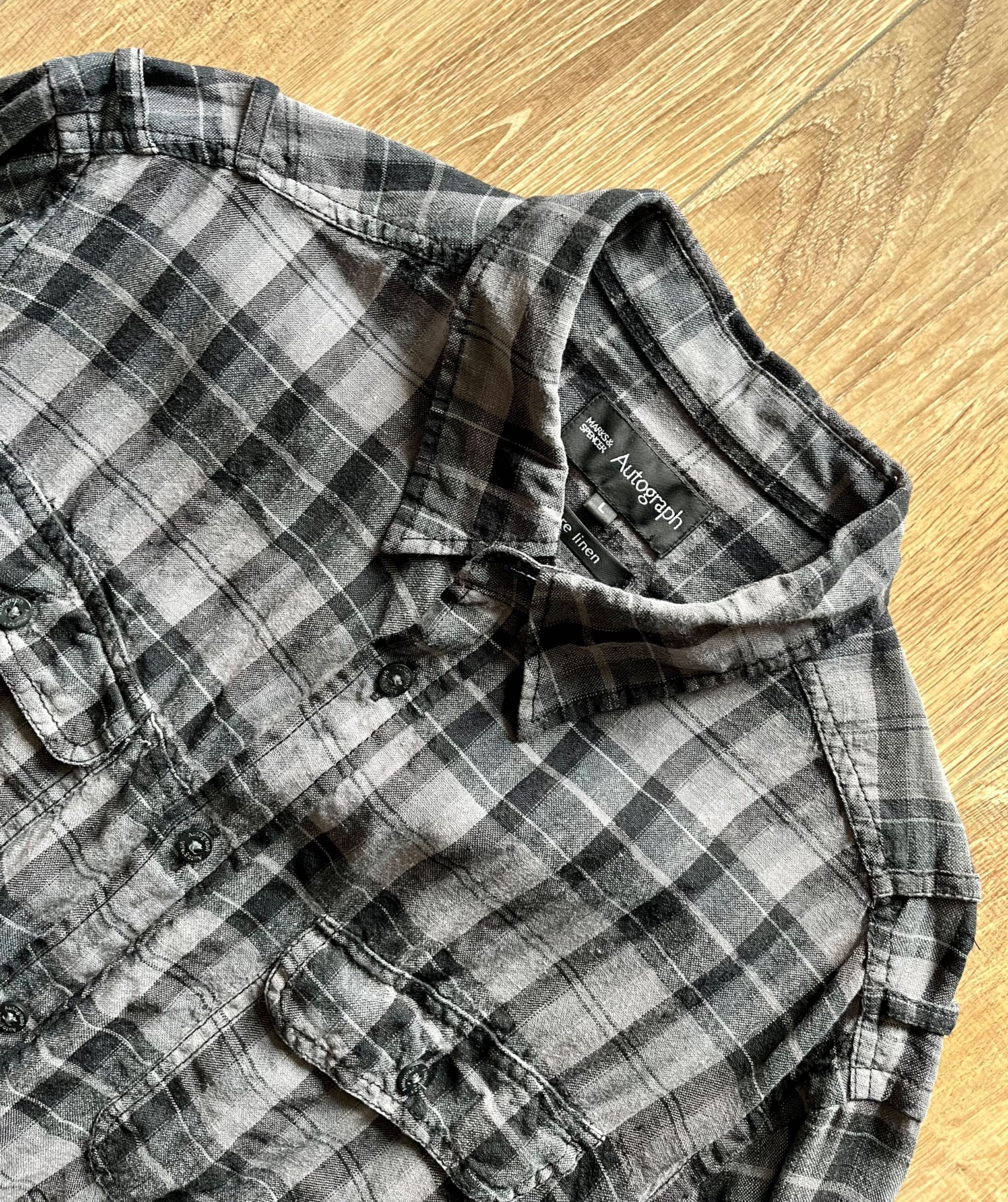 Marks & Spencer koszula 100% len - r.L / zara h&m primark reserved
