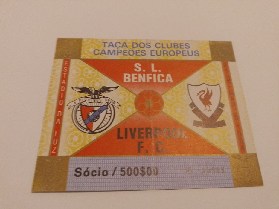Bilhete Benfica Liverpool