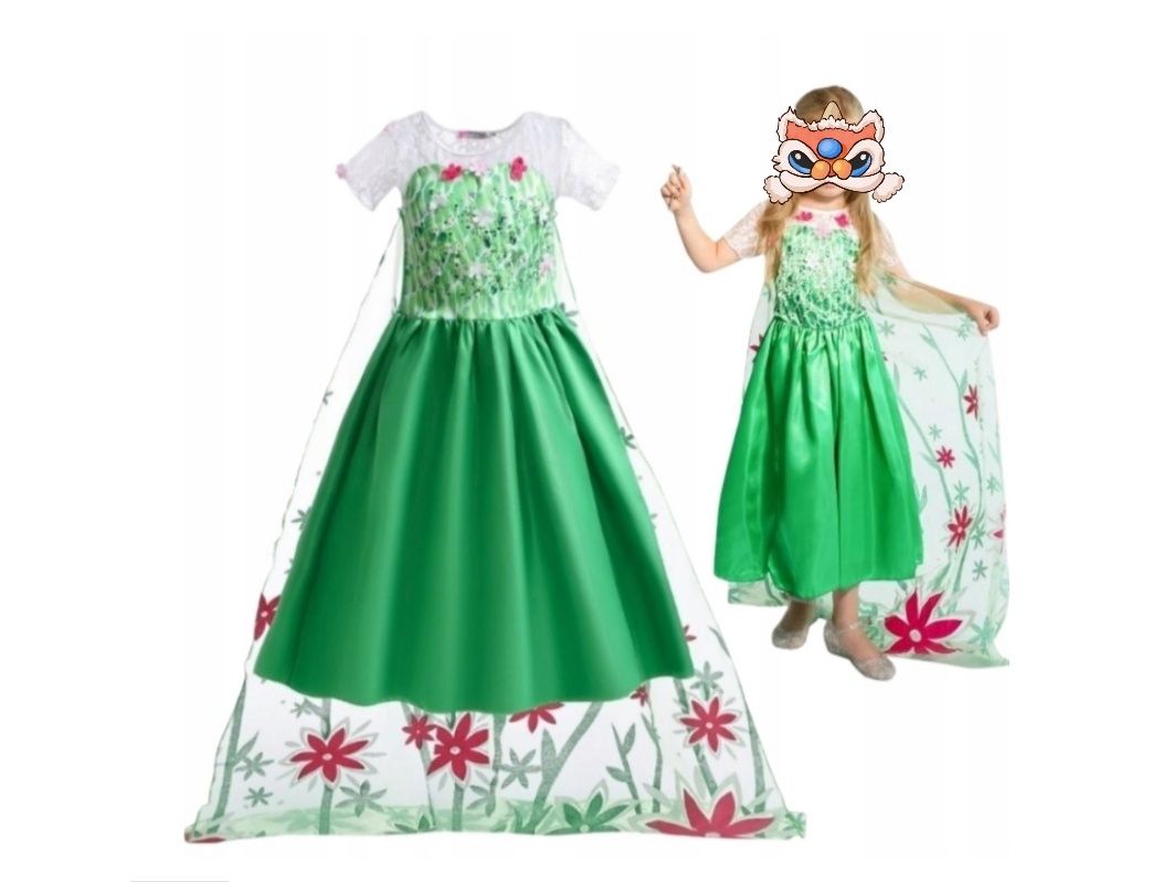 Strój pani wiosna 134 / 140 CM (Z METKI 140) plus dodatki