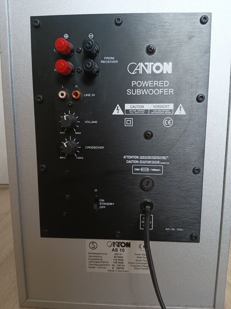 Subwoofer Canton AS 10.