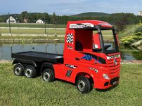 Auto na akumulator TIR Mercedes Benz Actros z Naczepą 4 silnik 12V