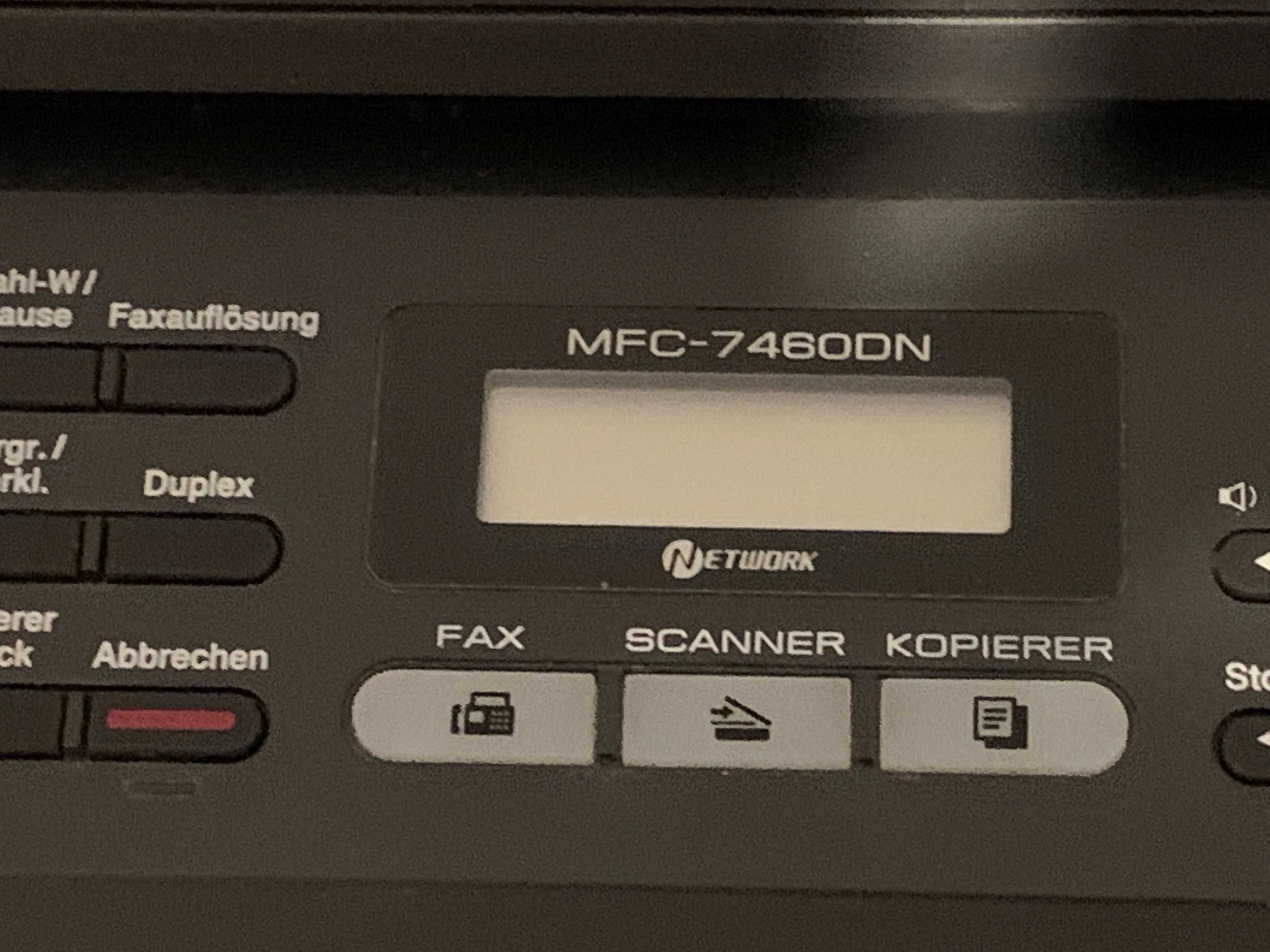 Drukarka laserowa BROTHER 7460DN duplex NOWY toner i beben MAŁY przebi