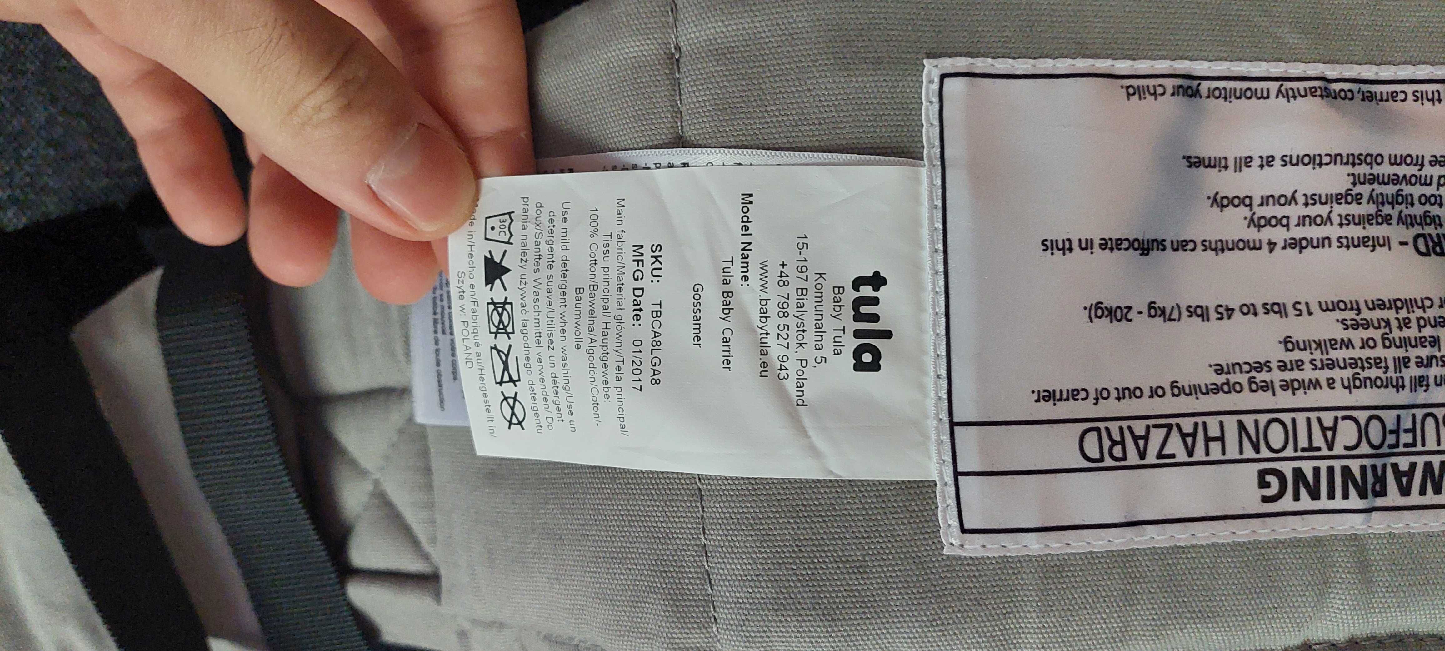 Nosidło ergonomiczne dla dziecka 7-20 kg - Tula -  Ćmy