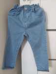 Jeansy z talia paper bag Zara, rozmiar 104