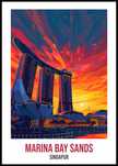 Plakat 59,4x84,1cm Marina Bay Sands