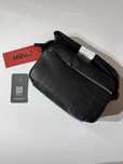 100% ОРИГИНАЛ HUGO boss perforated crossbody bag мужская сумка черная