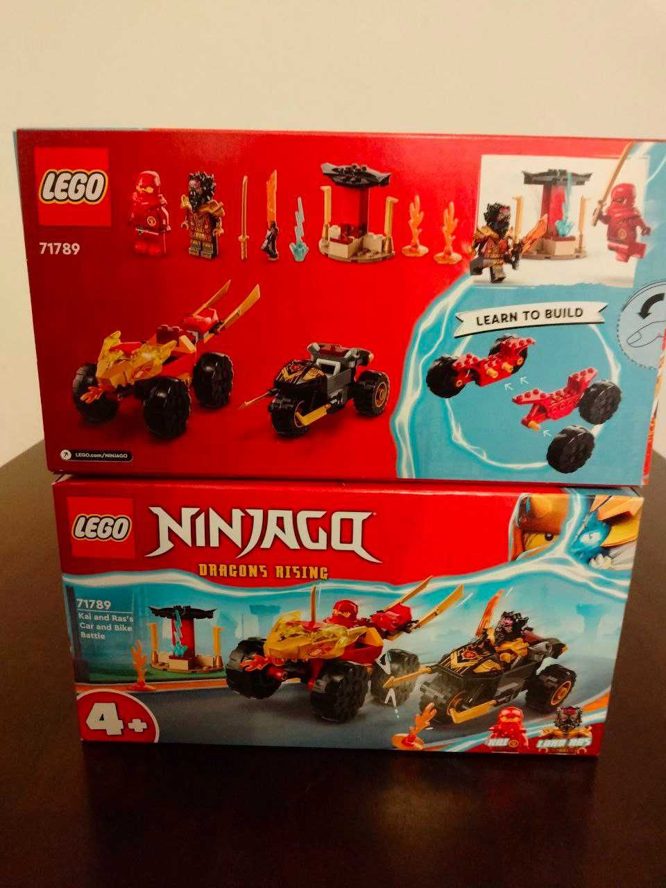 Конструктор LEGO Ninjago 71789 Автомобильная битва Кая и Раса