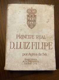 Livro antigo de 1929- PRÍNCIPE REAL D. LUIZ FILIPE