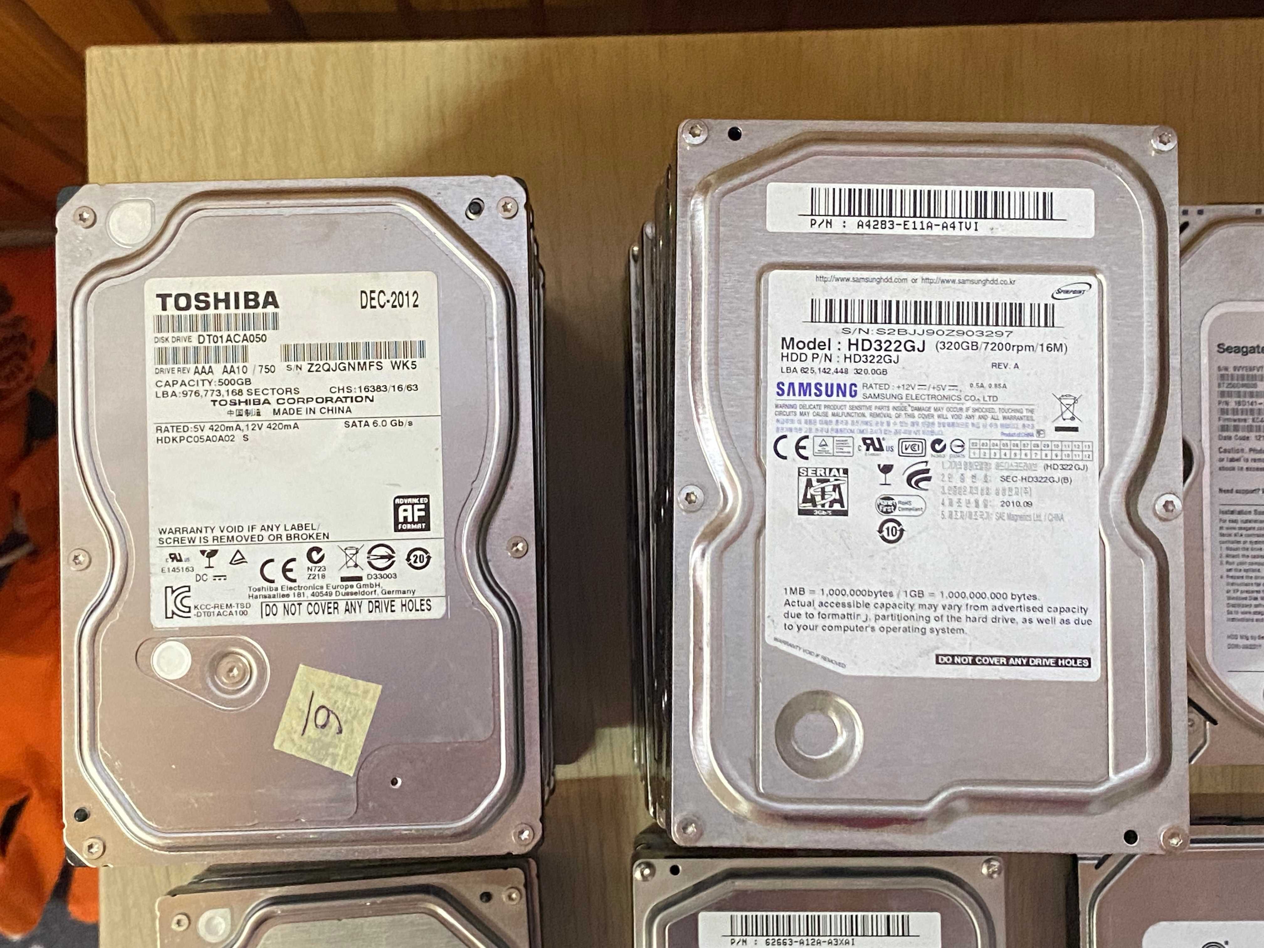 Жорсткі диски (HDD) 1TB / 320 GB / 160 GB