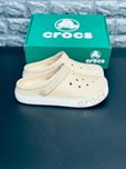 Новинка! Шлепанцы Crocs Beige женские Топ продаж! Кроксы подростковые