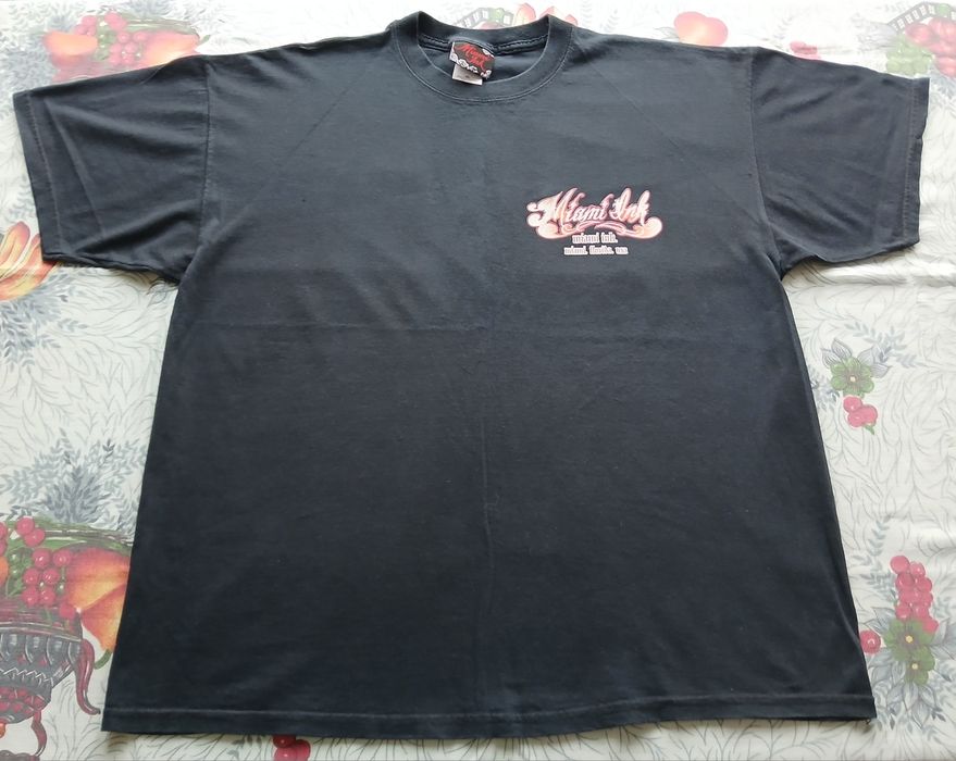 Винтаж футболка мерч tattoo Kat Von D Маямские чернила Miami Ink 2007г