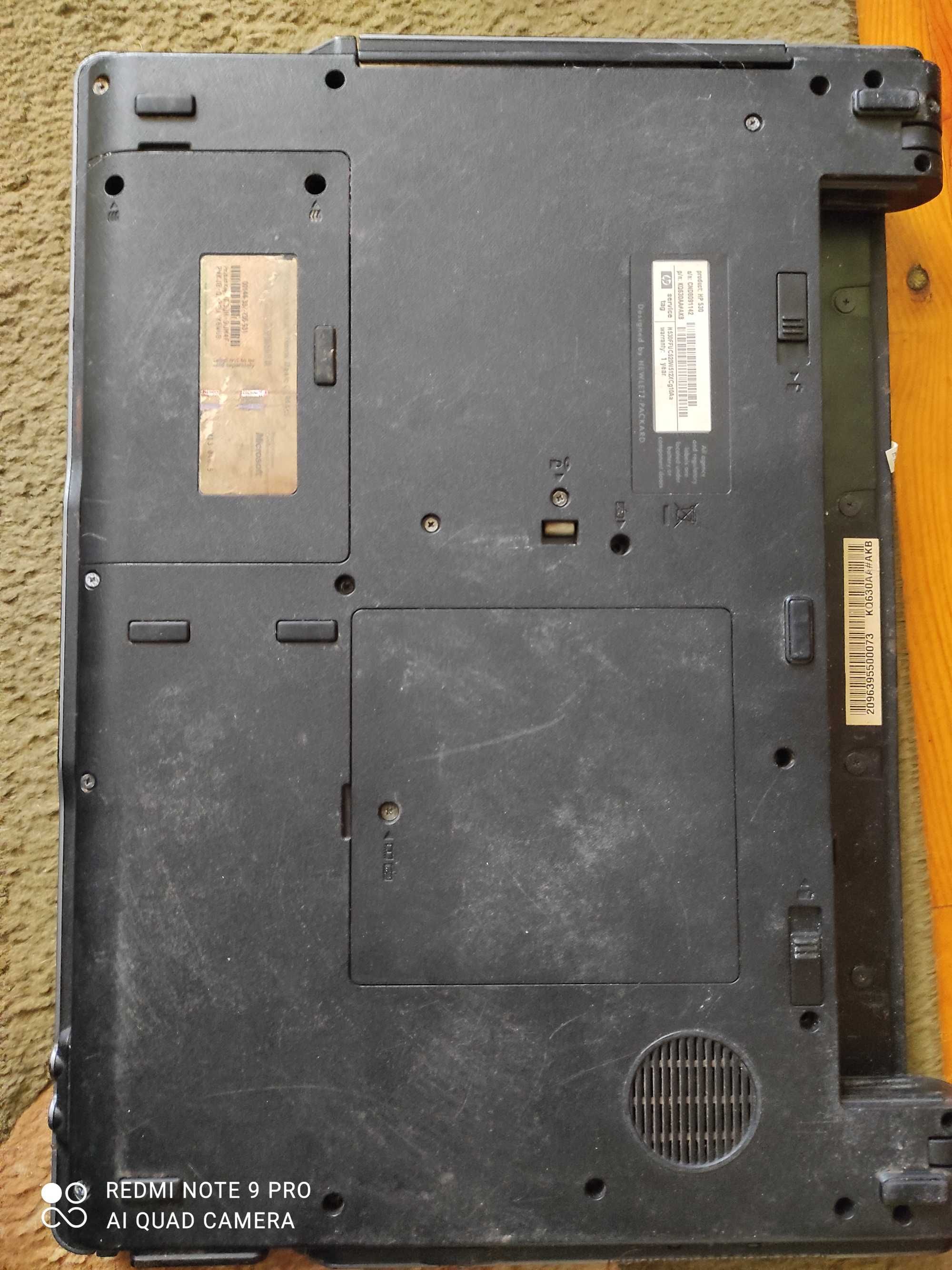 Ноутбук Hp 530 неробочий