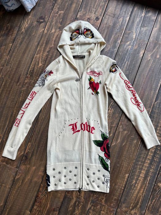 Шерстяне плаття худі ed hardy by christian audigier