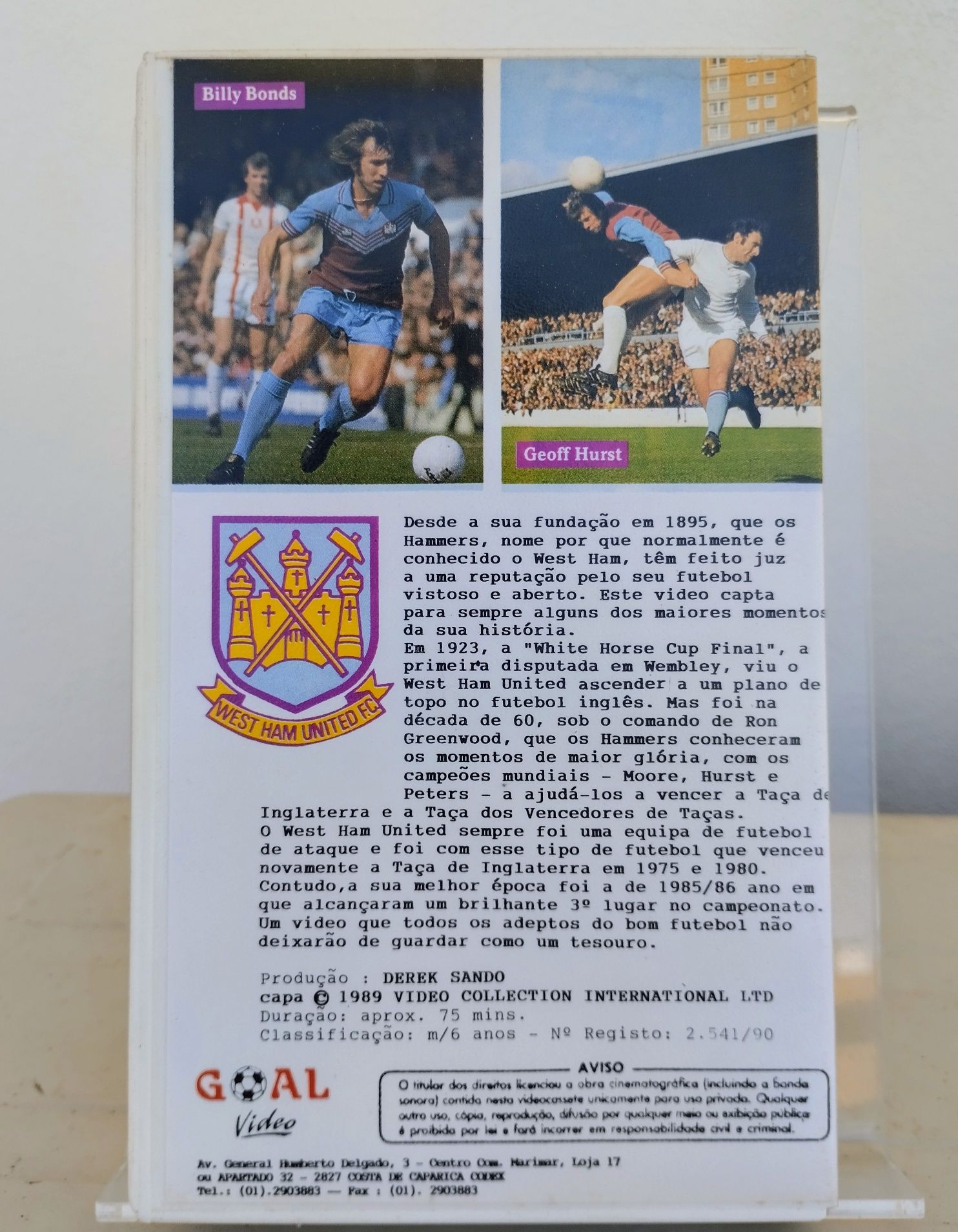 VHS Original - A História do West Ham United - Goal Video