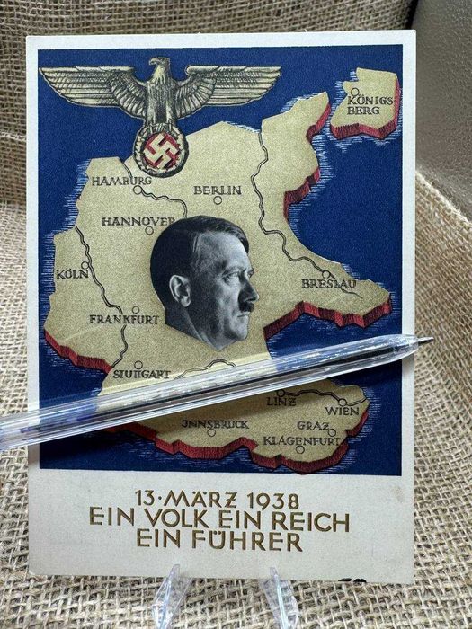 D115 pocztówka original  Hitler ww2 NIEpropoganda Breslau original LUX