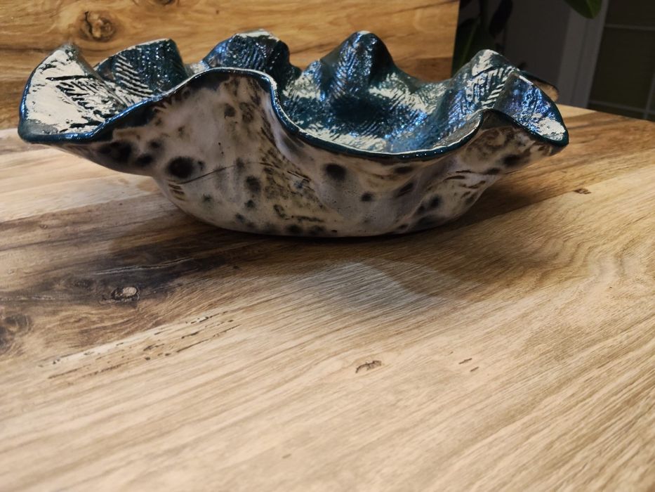 Niepowtarzalna,  dekoracyjna waza ceramiczna