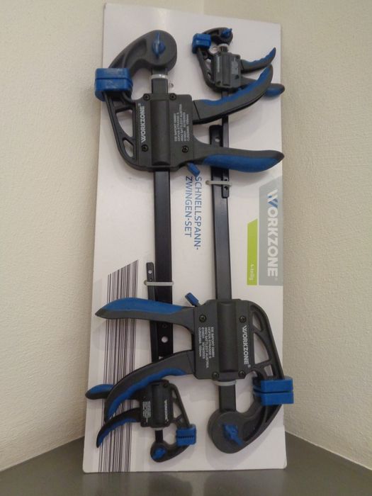 Zaciski szybko montujące - Workzone - komplet 4 sztuki