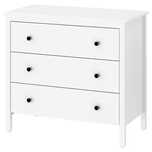 KOPPANG Komoda Ikea 3 szuflady, biała, 90x83 Nowa w kartonach Hemnes