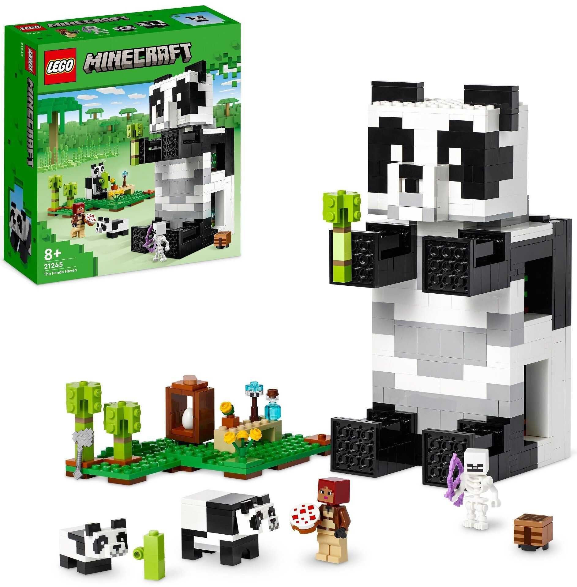 NOWE klocki LEGO 21245 MINECRAFT Rezerwat pandy