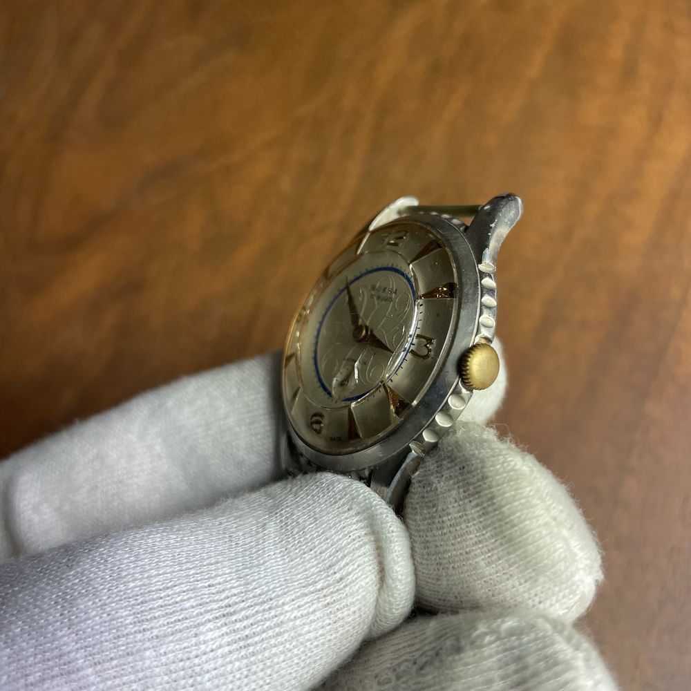 Zegarek szwajcarski męski naręczny Bursa vintage ciekawy