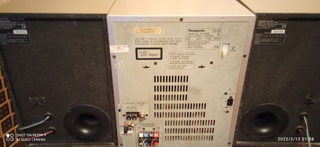 Муз.центр,,Panasonic ''модель SA-AK28 оригінал,  CD STEREO SISTEM   '