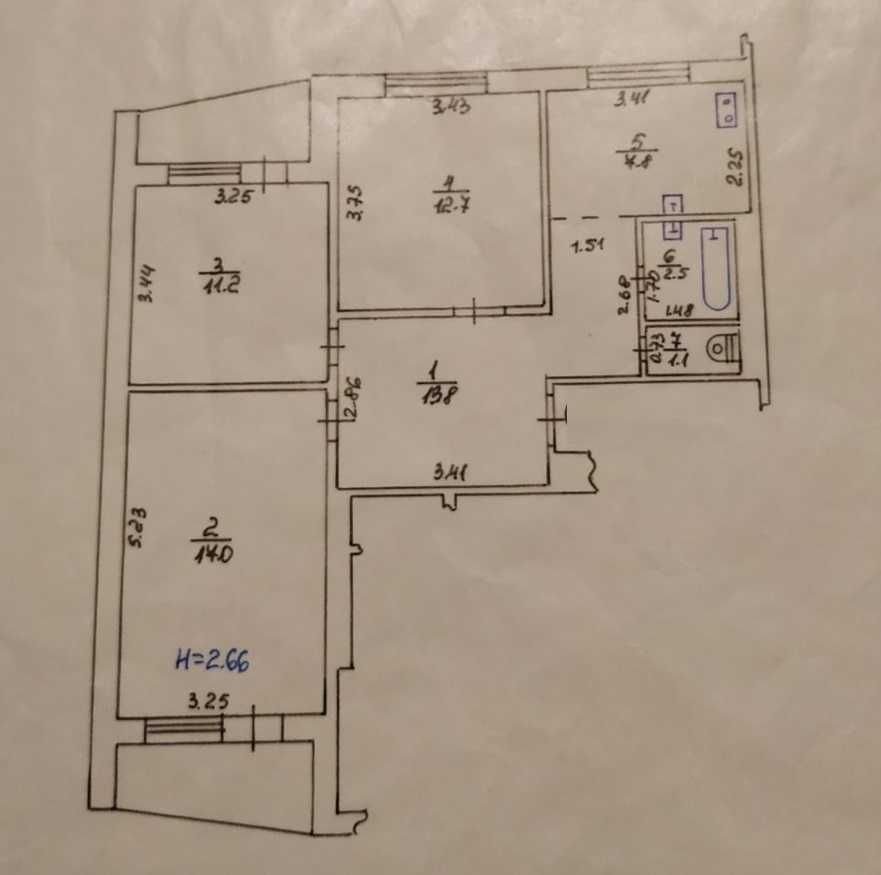 LS-14 В продаже 3-х комнатная квартира Алексеевка пр.Победы