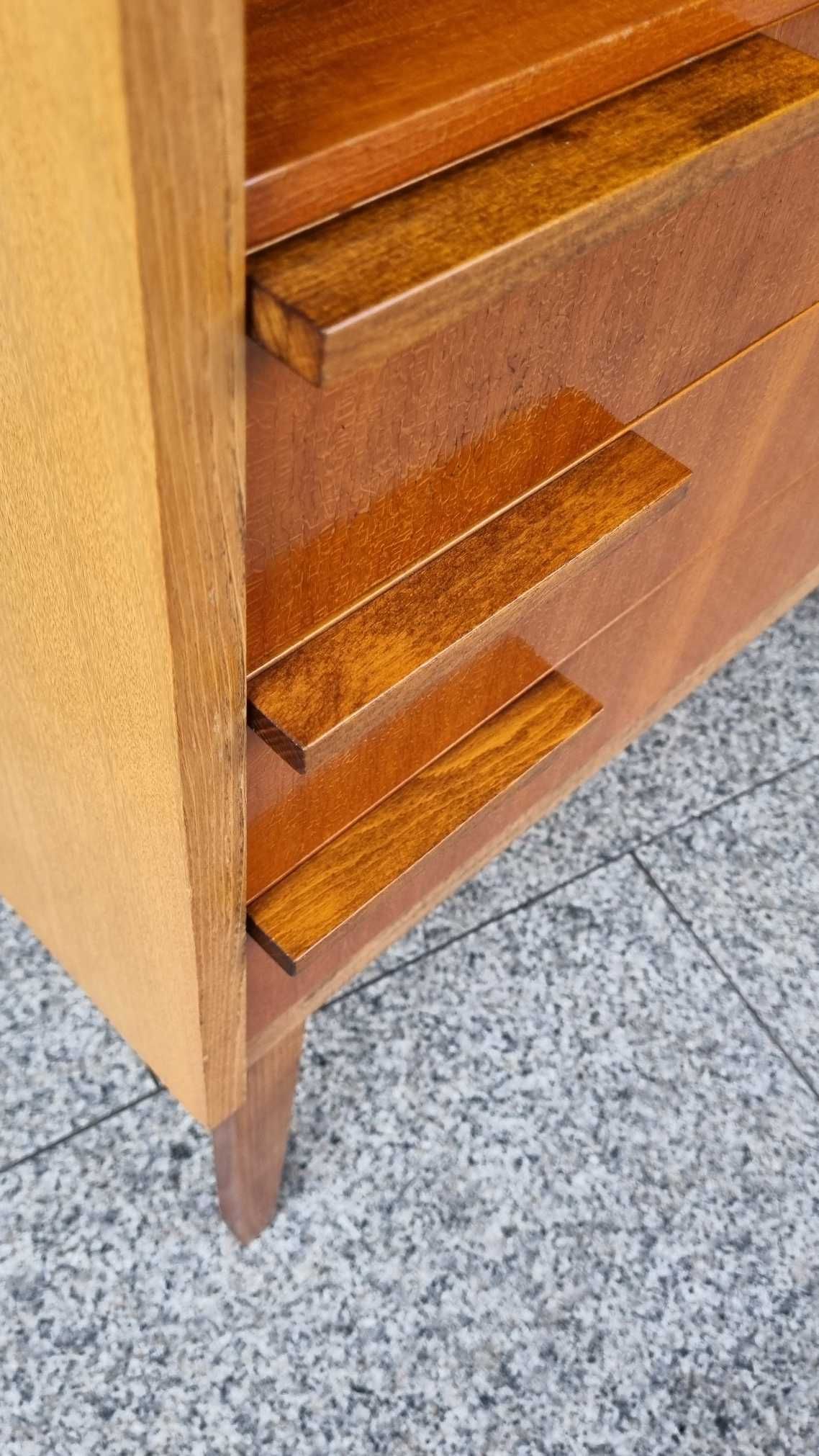 Sekretarzyk Highboard Design PRL Lata 60 Czechosłowacja Mezulanik