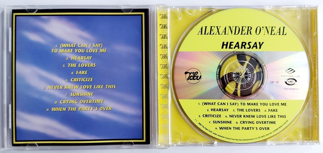 Alexander O'neal Hearsay 2003r