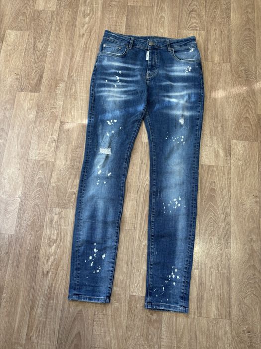 Джинсы Slim Fit Jeans  Dripp Amiri Purple Brand Слим Фит Джинсы