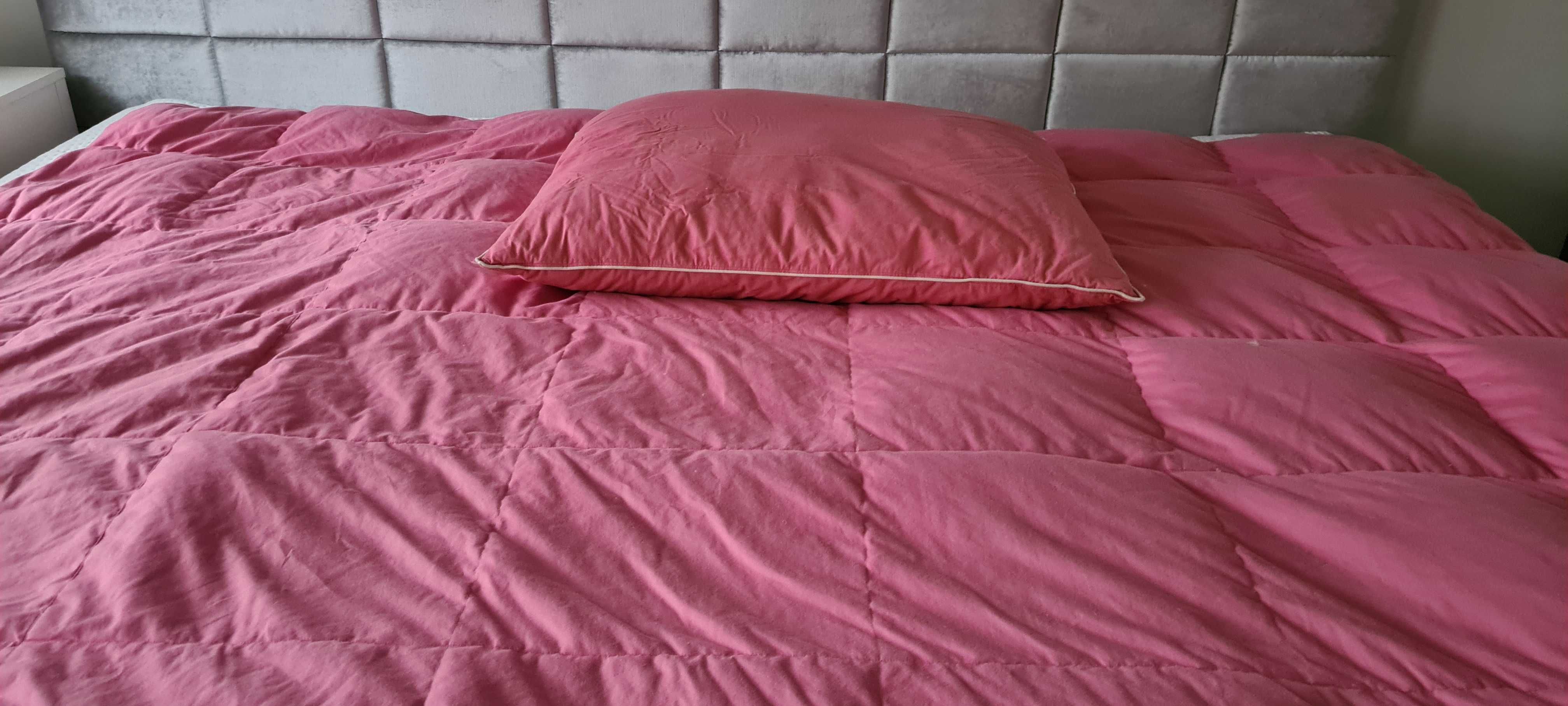 Komplet koldra puch pierze 200x220 cm i poduszka puch pierze 70x80 cm