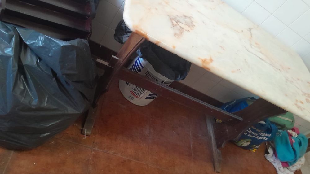 Mesa de jantar pedra marmore