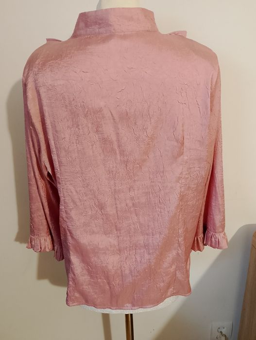 Bluzeczka koszulowa pudrowy róż rozm XXL -4XL