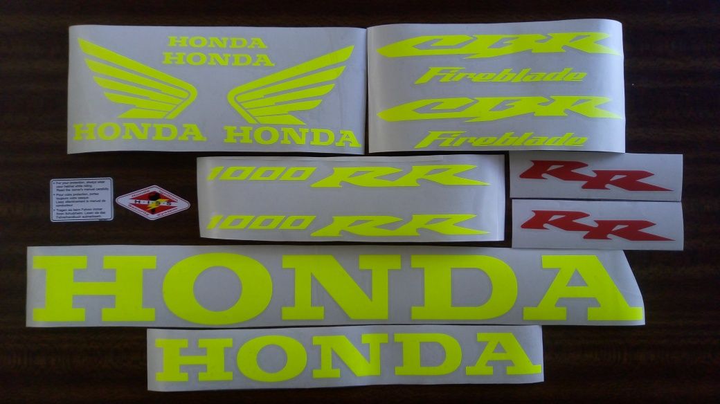 Комплект оригинальных наклеек мотоцикла Honda CBR600 CBR1000RR F2-F4i