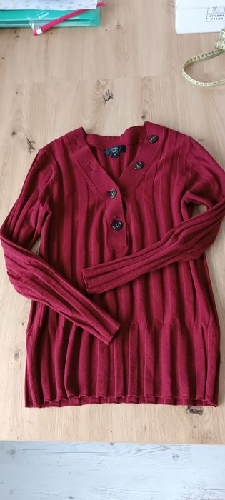 Bordowa bluzka damska S - XS