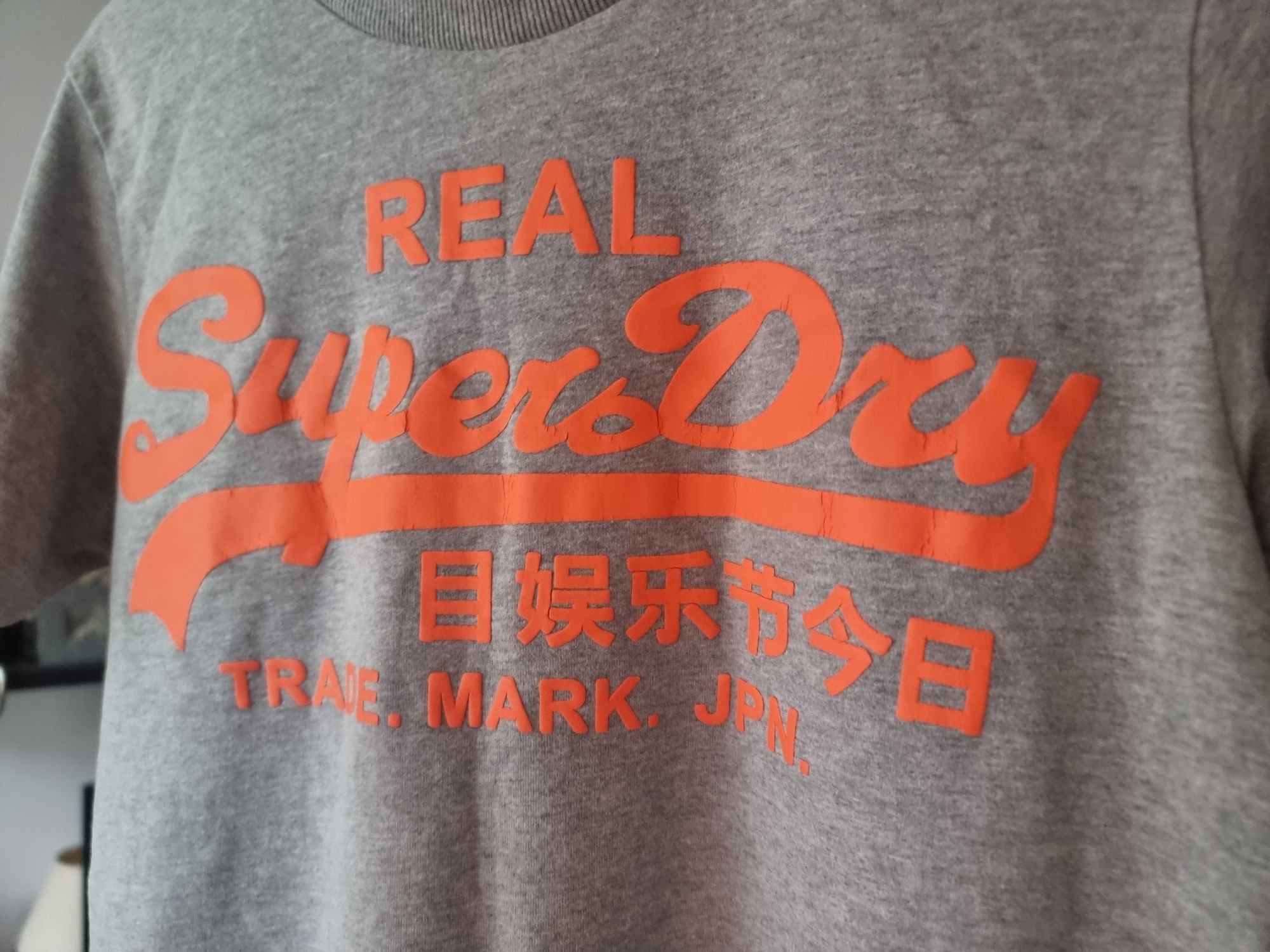 koszulka tshirt superdry szara rozmiar M