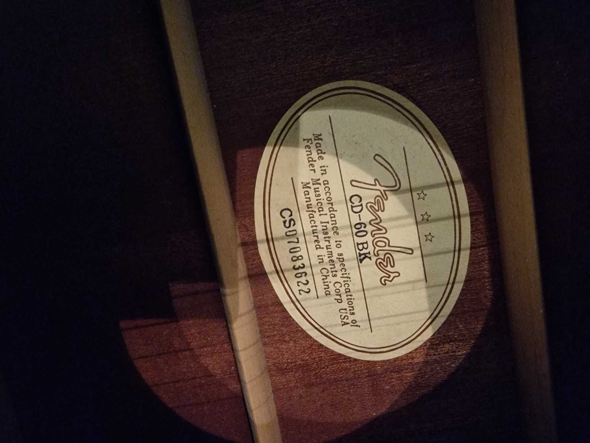 Gitara Fender CD - 60 BK