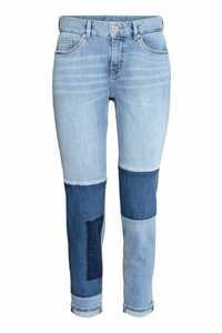 H&M jeansy boyfriend Patchwork Jeans