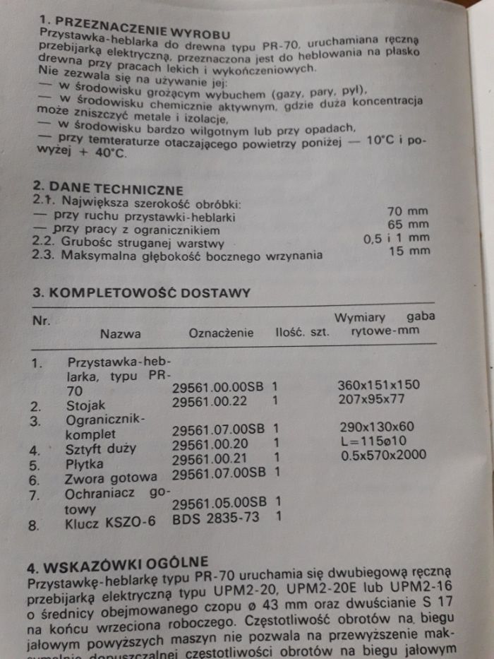 Heblarka - przystawka do wiertarki