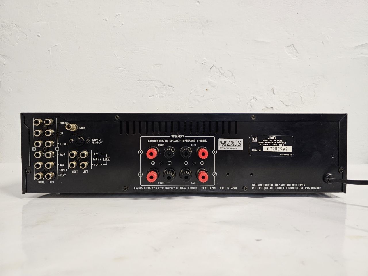 Wzmacniacz stereo JVC - AX 440, 2*75 Watt,  Japan