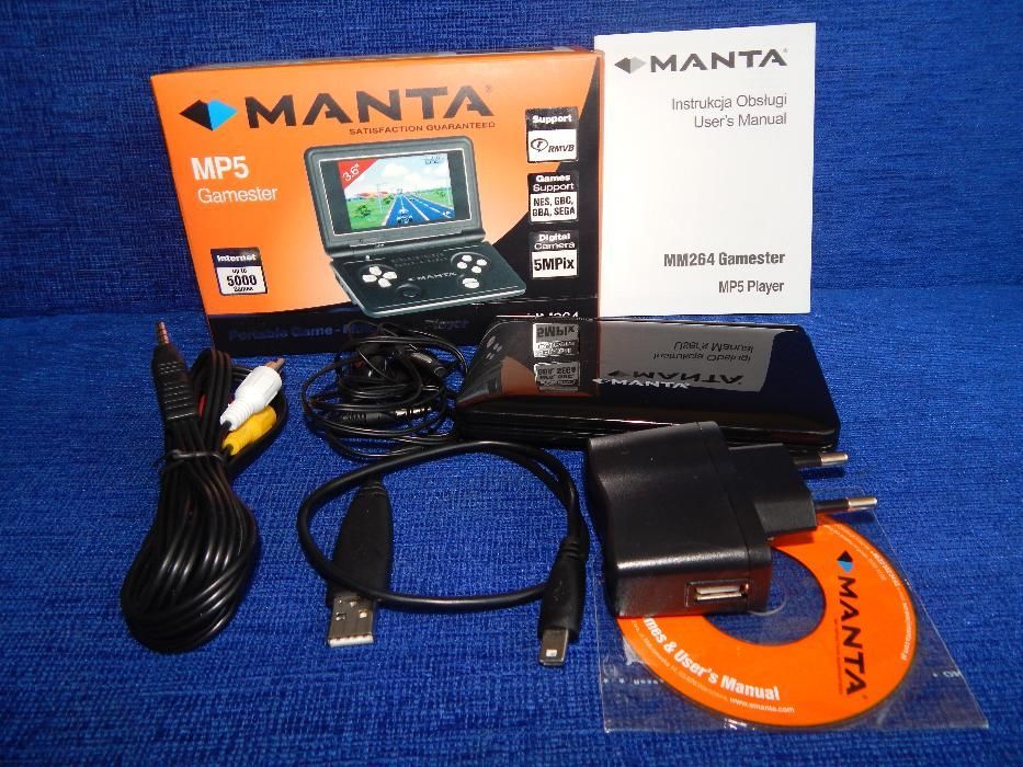 Manta MM264 Player, AVI, Game, 4GB, MP3, 5Mpix, 3.6"