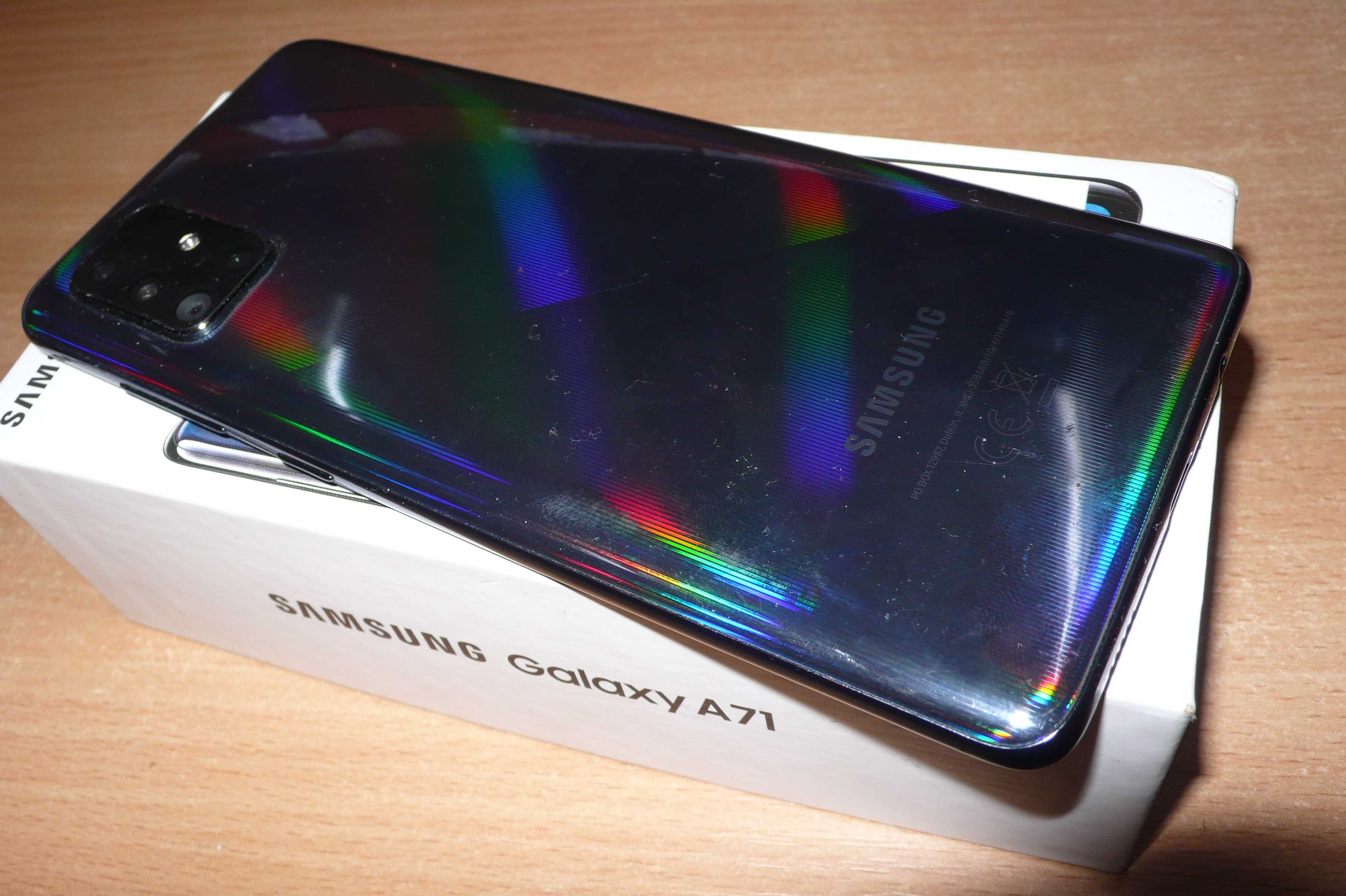 Samsung Galaxy A71 6GB 128GB SM-A715F/DS pęknięty ekranik