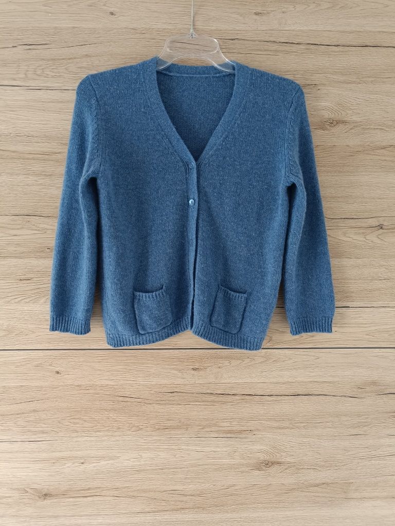 Kardigan sweter 100% kaszmir Peter Hahn rozmiar 38/40