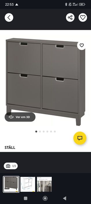 Sapateira com 4 gavetas IKEA