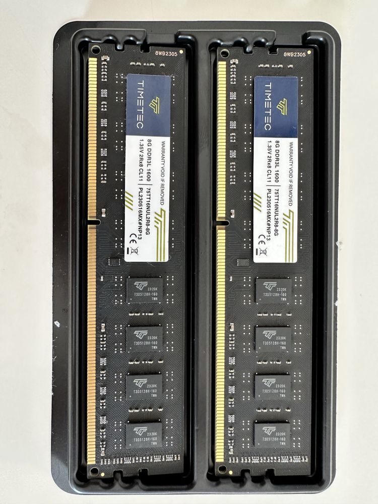 Pamięć RAM DDR3L 8GB x2 Timetec 1600 MHz CL11 1.35V (16 GB zestaw)