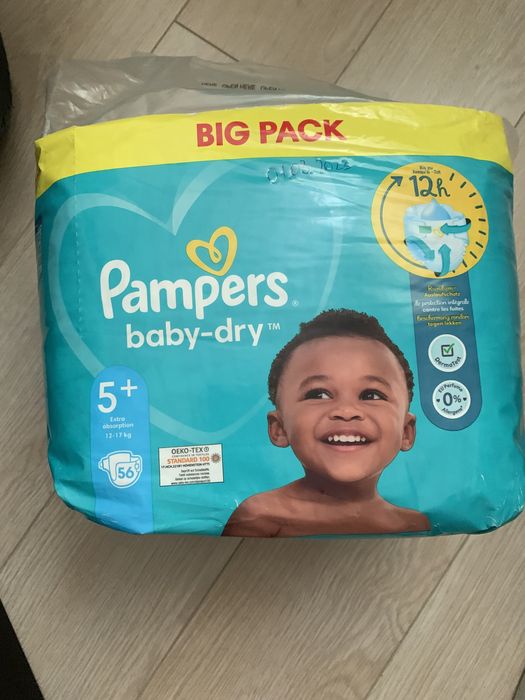 Pampers 5+ памперси 56 шт.