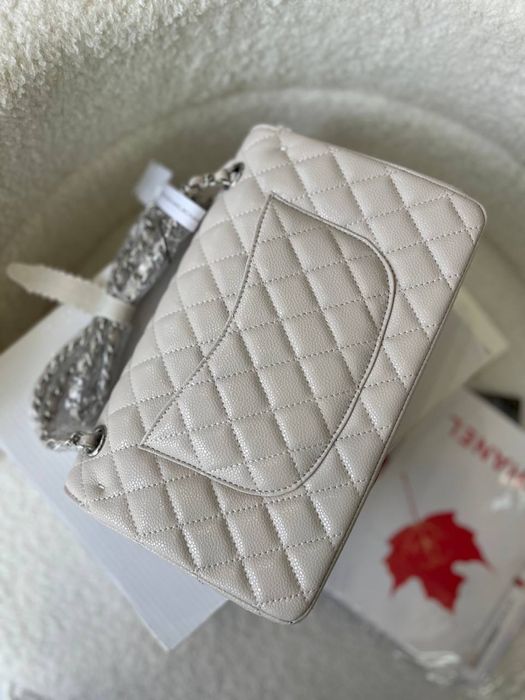 Сумка Chanel бежева в коробці натуральна шкіра