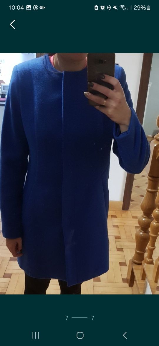 Plaszcz damski zimowy L/XL w kolorze niebieskim
