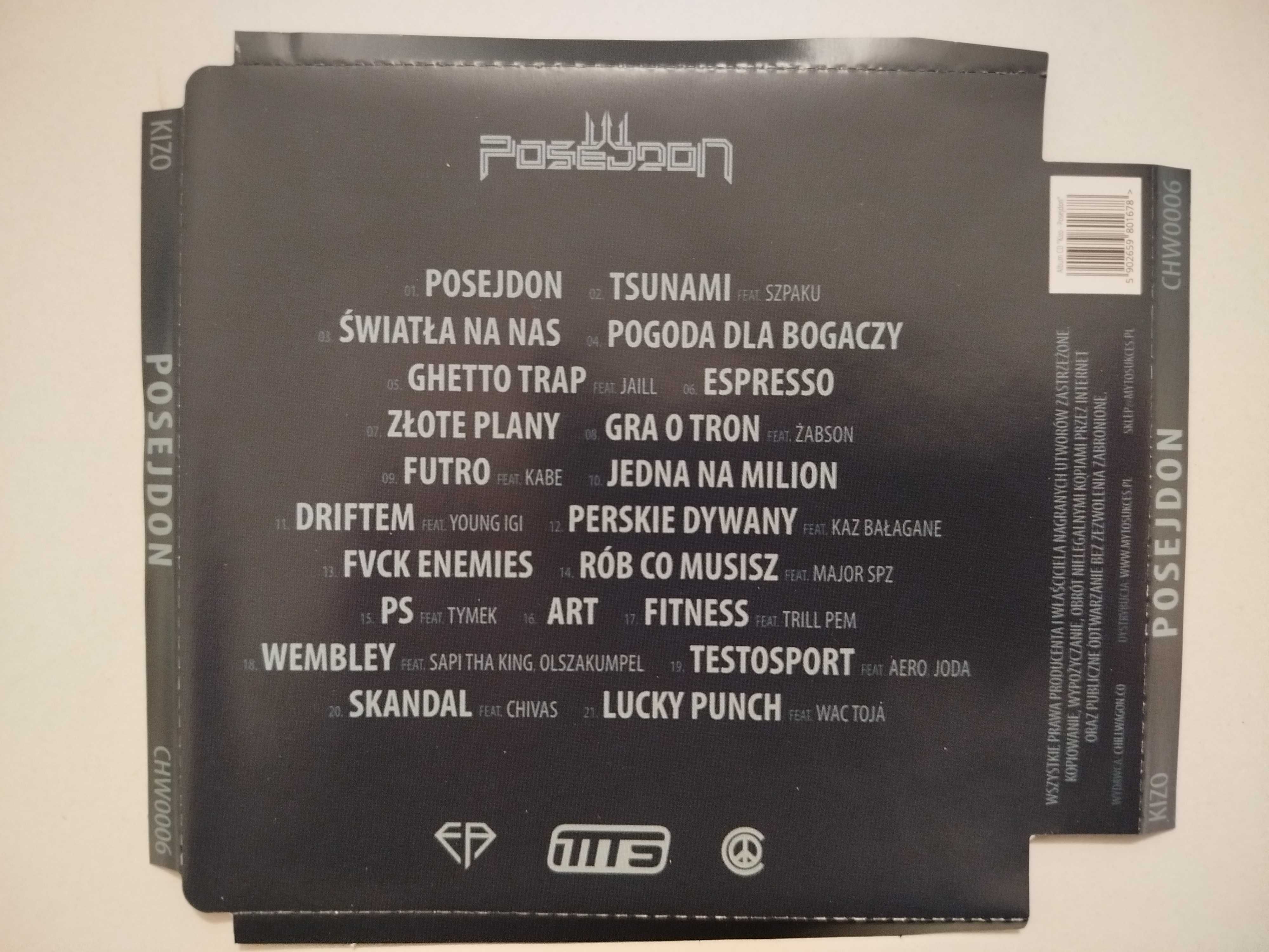 Posejdon Kizo CD Limited Edition 2020 hip hop CHW006