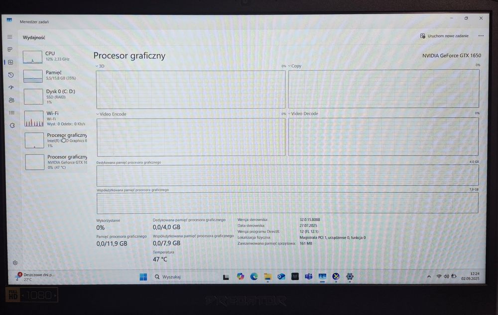 Laptop gamingowy ACER PREDATOR PT315-51, Komis Jasło Czackiego