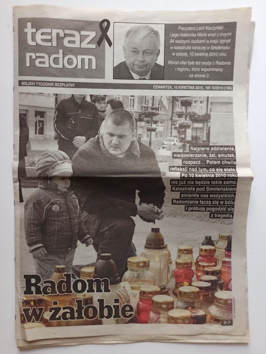 Archiwalny egzemplarz tygodnika "Teraz Radom" z 15.04. 2010